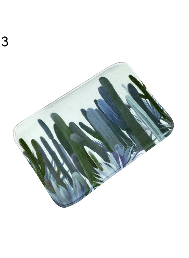 Tree Leaves Anti-Slip Floor Mat Home Bathroom Kitchen Bathroom Carpet 3# 40x60cm - Image 1