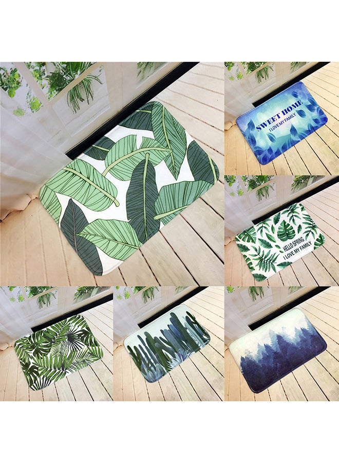 Tree Leaves Anti-Slip Floor Mat Home Bathroom Kitchen Bathroom Carpet 3# 40x60cm - Image 2