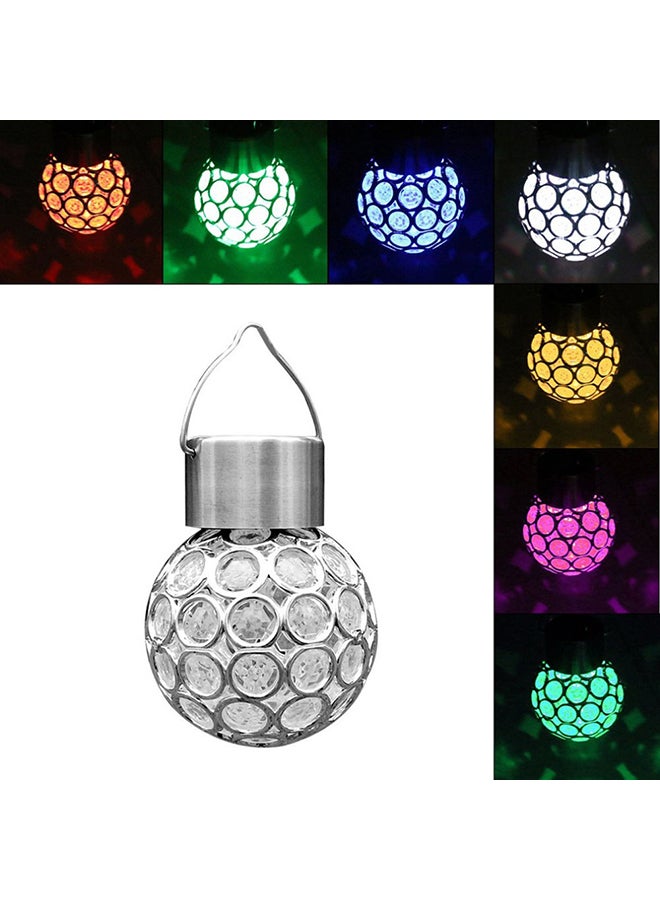 Solar Power LED Hanging Ball Pendant Lamp Garden Path Landscape Light Pure White 20*10*20cm - Image 2