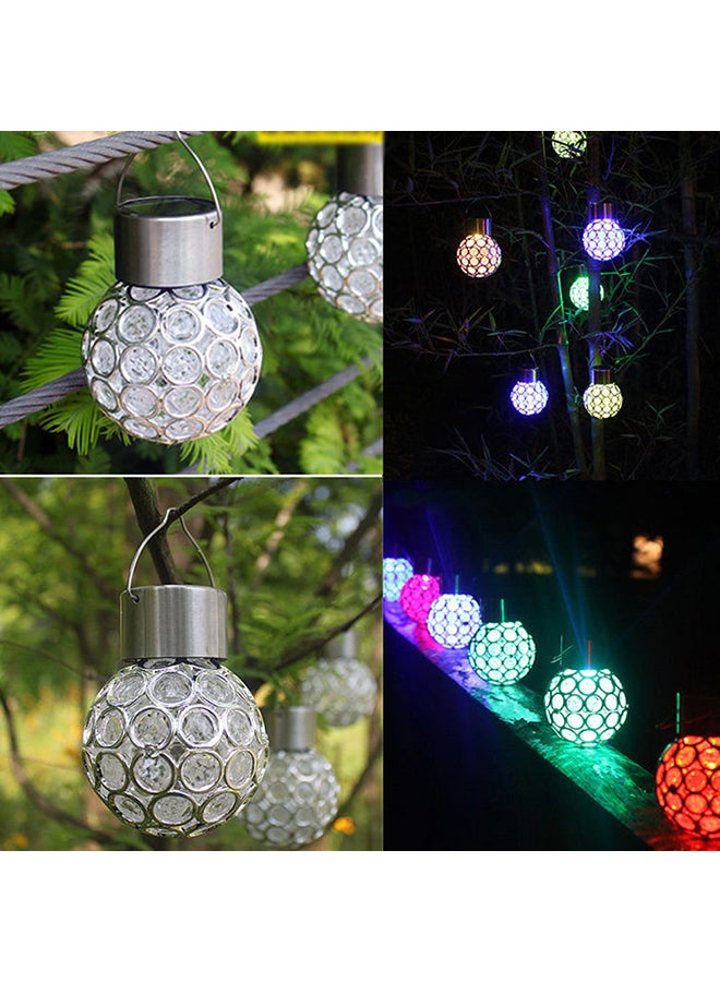Solar Power LED Hanging Ball Pendant Lamp Garden Path Landscape Light Pure White 20*10*20cm - Image 5