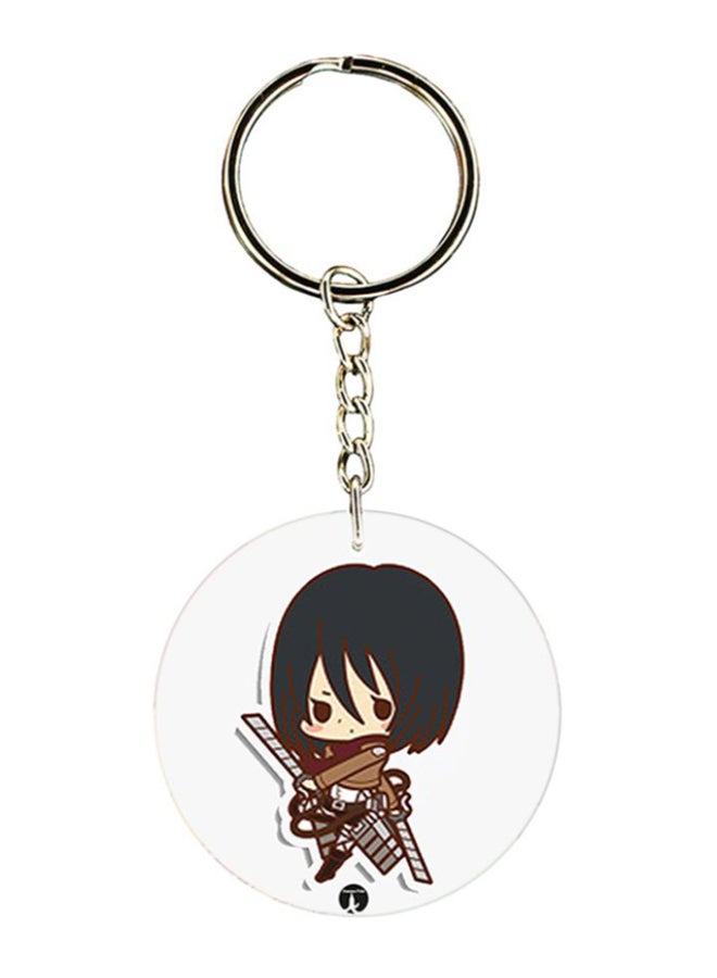 BP Attack On Titan Printed Keychain Multicolour