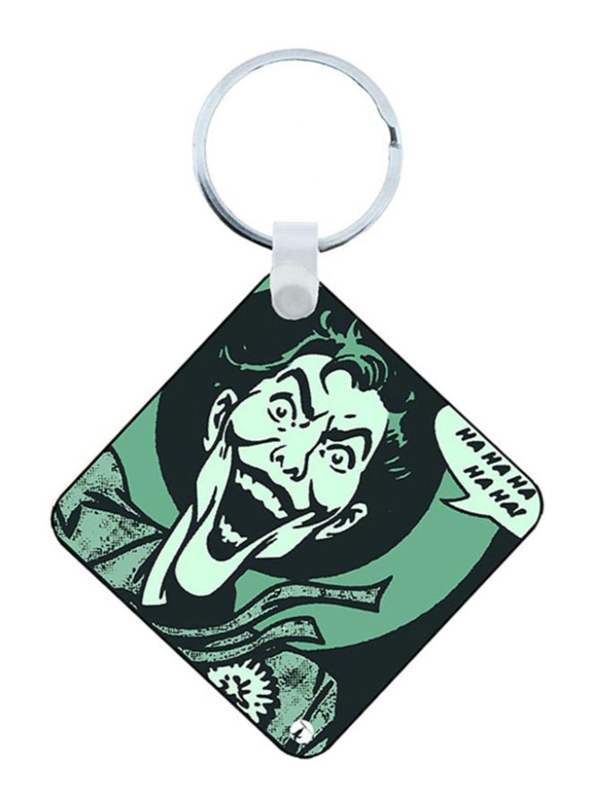 BP 2-In-1 Joker Printed Keychain Green - Image 1