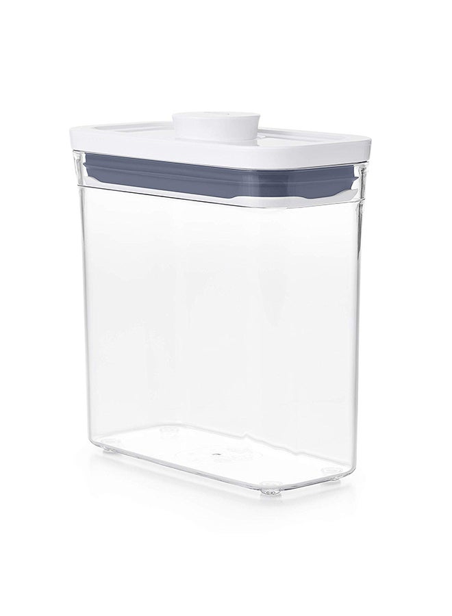 OXO GG POP 2.0 Slim Rectangle Short Clear 40.3 x 20.2 x 41.9cm  - Image 1
