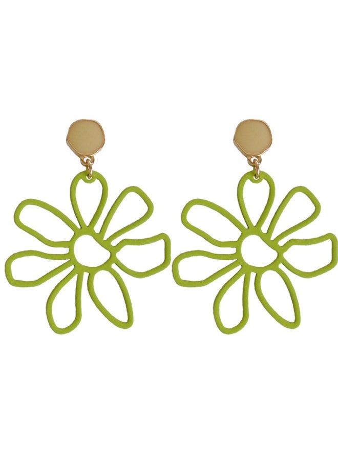J&J 925 Sterling Silver Flower Shaped Earrings