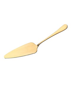 Generic Stainless Steel Cake Server Pizza Cheese Spatula Pastry Butter Divider Knife Golden 20*10*20cm  - Image 1