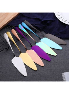Generic Stainless Steel Cake Server Pizza Cheese Spatula Pastry Butter Divider Knife Golden 20*10*20cm  - Image 2