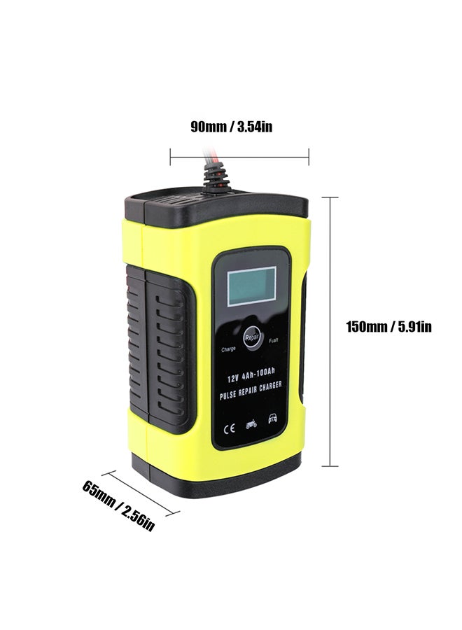 Generic - 12V 6A Full Automatic Car Battery Charge Device Intelligent Power Charge Pulse Repairing Wet Dry Lead Acid Battery-Chargers With Digital LCD Display - Image 1
