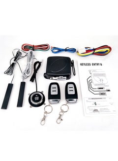 Generic 9 Pieces Of Car SUV Switch Keyless Entry Engine Start Alarm System Push Button Remote Starter Stop Auto Anti-Theft System 