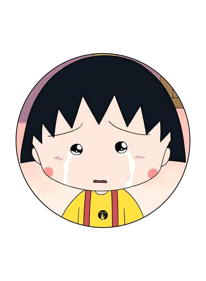 مغناطيس للثلاجة بطبعة من مسلسل "Maruko" متعدد الألوان 5.5 x 5.5سم