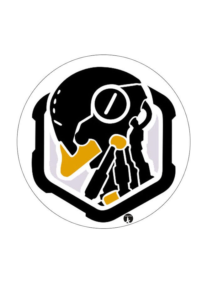 بي بي مغناطيس للتعليق على الثلاجة بطبعة رسوم متحركة متعدد الألوان 5.5 x 5.5سم