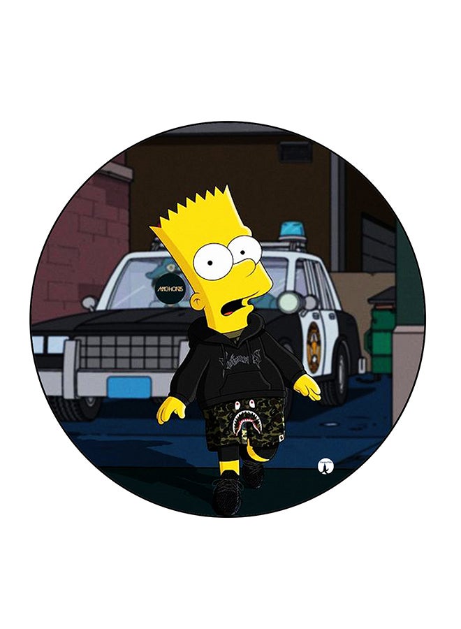 بي بي مغناطيس ثلاجة مُزين بطبعة بتصميم كرتوني متعدد الألوان 5.5 x 5.5سم