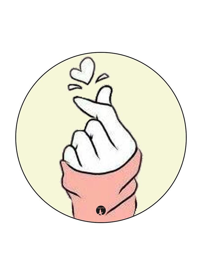 BP Heart Printed Fridge Magnet Multicolour 5.5 x 5.5cm