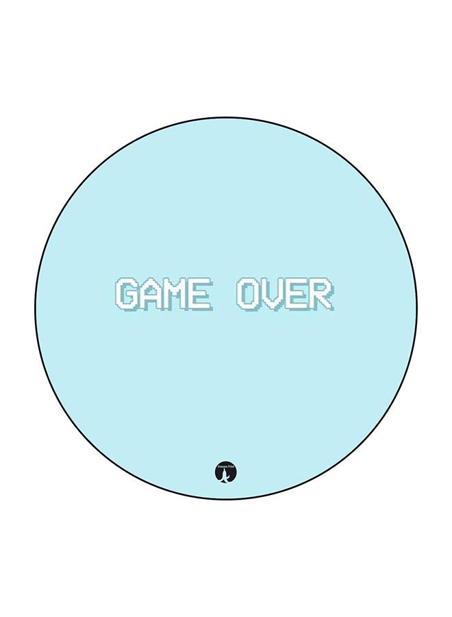 مغناطيس للثلاجة بطبعة عبارة "Game Over" متعدد الألوان 5.5 x 5.5سم