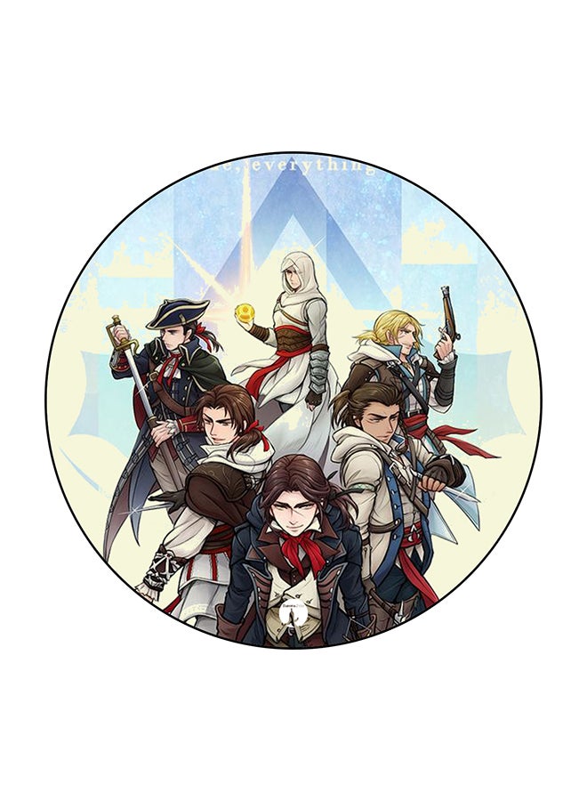 Animation Printed Fridge Magnet Multicolour 5.5 x 5.5cm