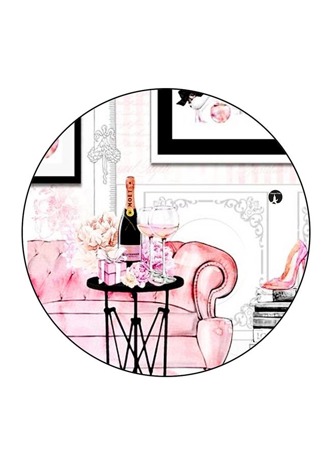 بي بي مغناطيس للتعليق على الثلاجة بطبعة فنية كلاسيكية متعدد الألوان 5.5 x 5.5سم