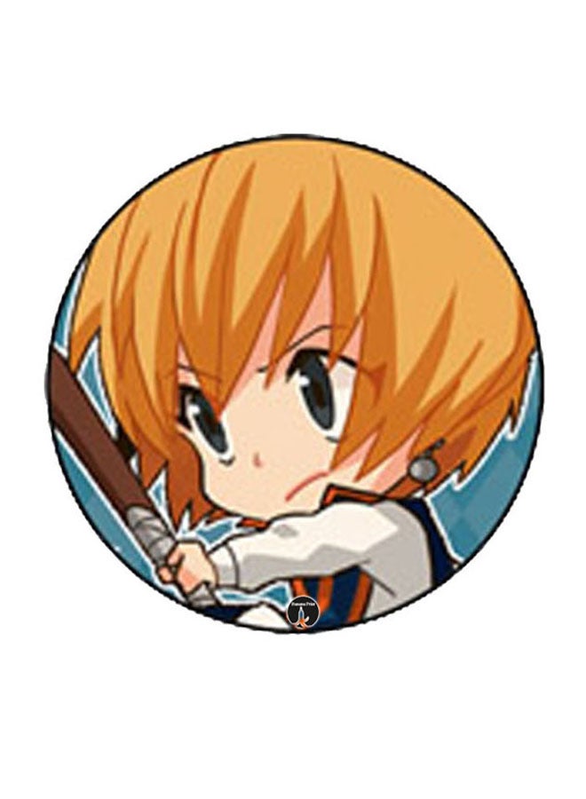 مغناطيس ثلاجة مُزين بطبعة بتصميم كرتوني متعدد الألوان 5.5 x 5.5سم