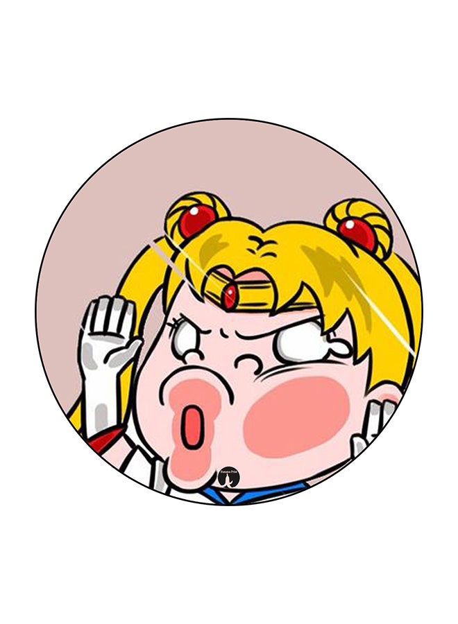 بي بي مغناطيس ثلاجة مُزين بطبعة بتصميم كرتوني متعدد الألوان 5.5 x 5.5سم