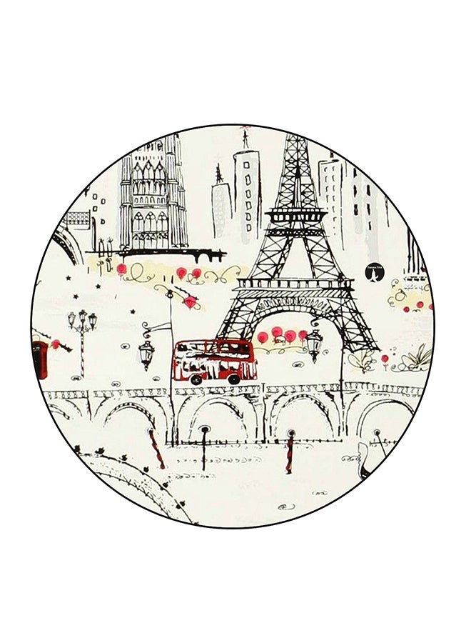 Vintage Art Printed Fridge Magnet Multicolour 5.5 x 5.5cm