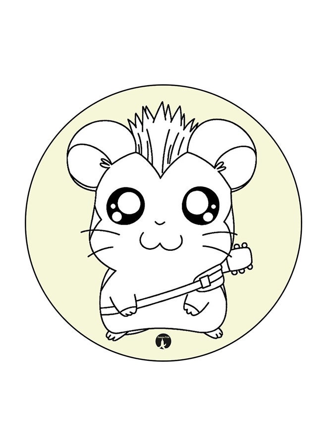 Cartoon Printed Fridge Magnet Multicolour 5.5 x 5.5cm