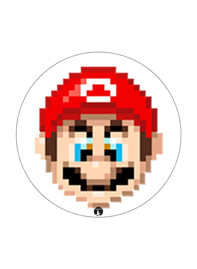 مغناطيس ثلاجة مُزين بطبعة ماريو متعدد الألوان 5.5 x 5.5سم