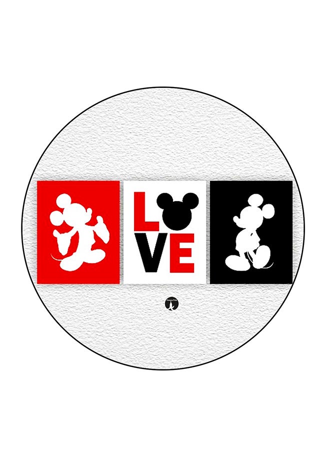 مغناطيس ثلاجة بطبعة من ديزني متعدد الألوان 5.5 x 5.5سم