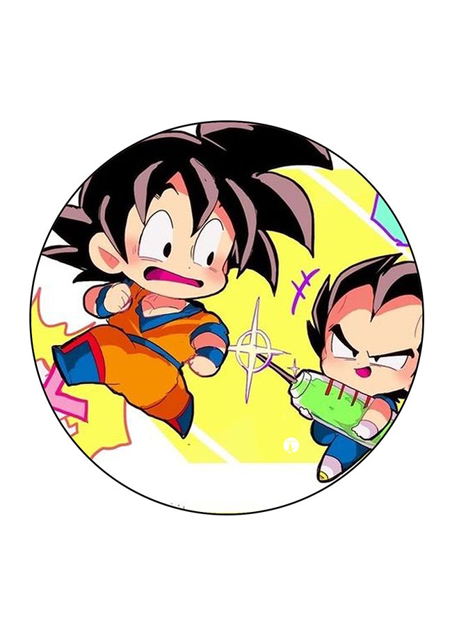 Goku Printed Fridge Magnet Multicolour 5.5 x 5.5cm