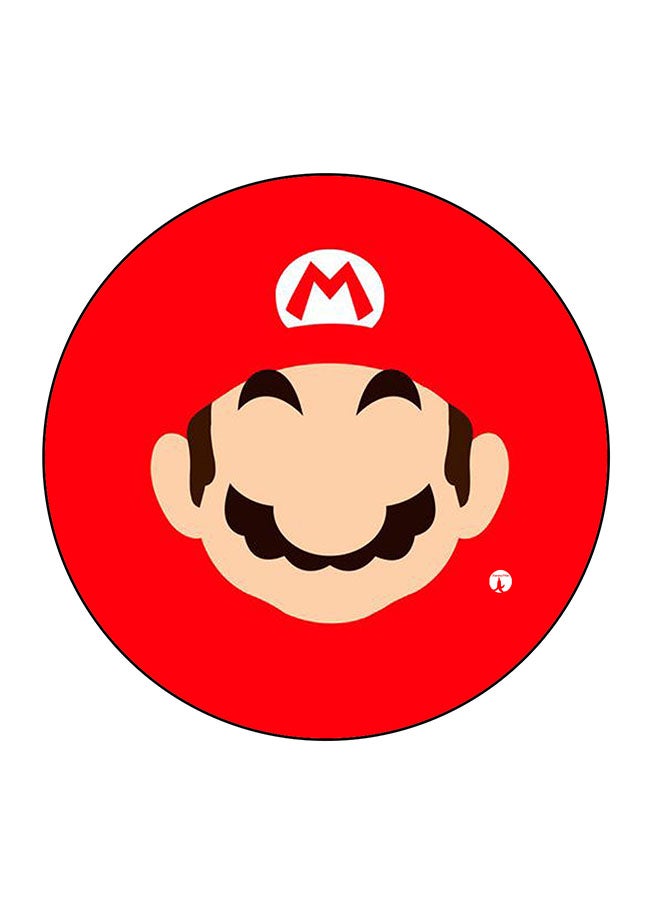 مغناطيس ثلاجة مُزين بطبعة ماريو متعدد الألوان 5.5 x 5.5سم