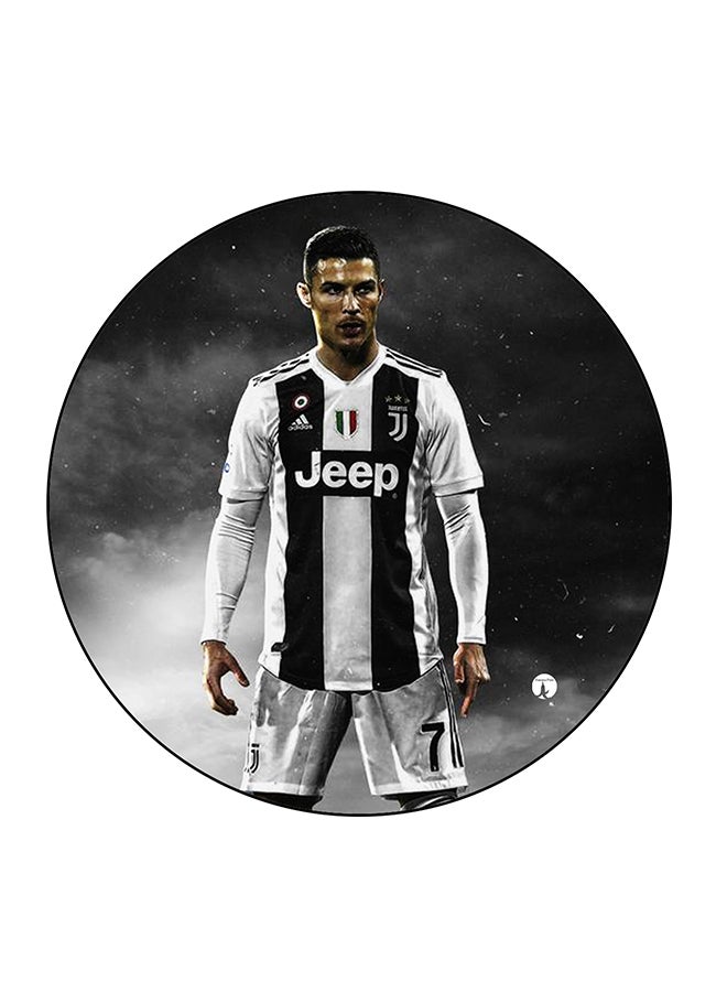 بي بي قطعة مغناطيسية للثلاجة بطبعة صورة كريستيانو رونالدو متعدد الألوان 5.5 x 5.5سم