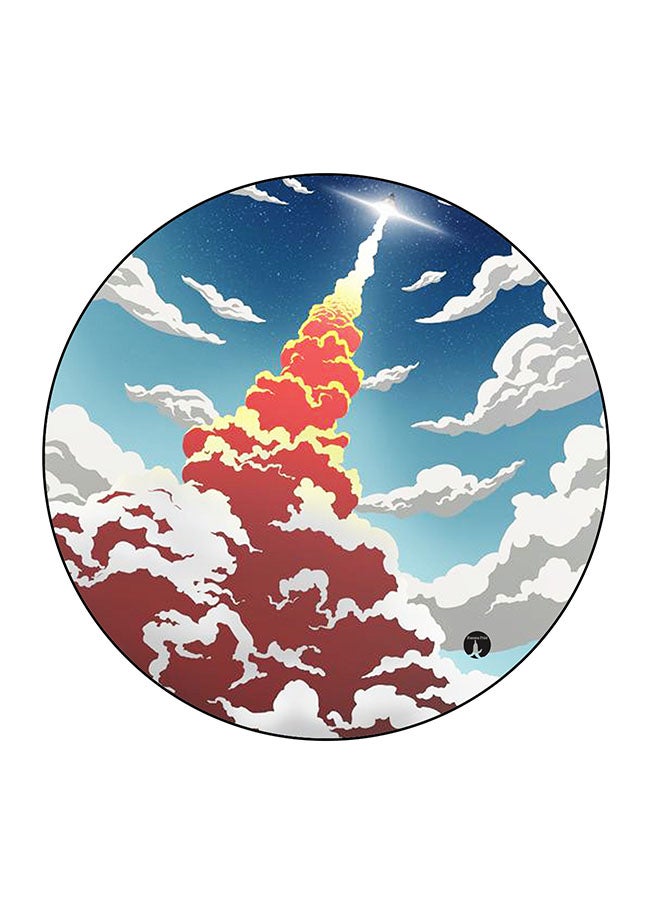 مغناطيس للتعليق على الثلاجة بطبعة رسوم متحركة متعدد الألوان 5.5 x 5.5سم