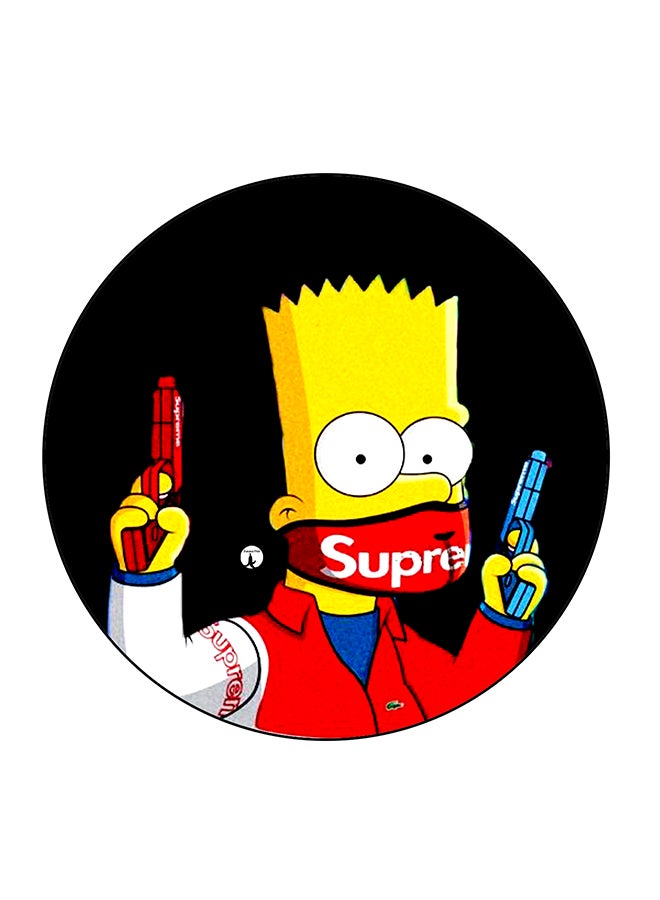 Cartoon Printed Fridge Magnet Multicolour 5.5 x 5.5cm