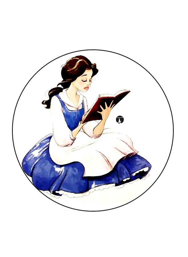 Girl Printed Fridge Magnet Multicolour 5.5 x 5.5cm