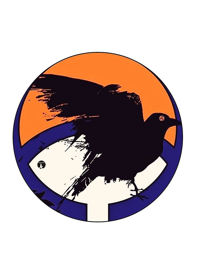 مغناطيس ثلاجة مُزين بطبعة عصفور متعدد الألوان 5.5 x 5.5سم