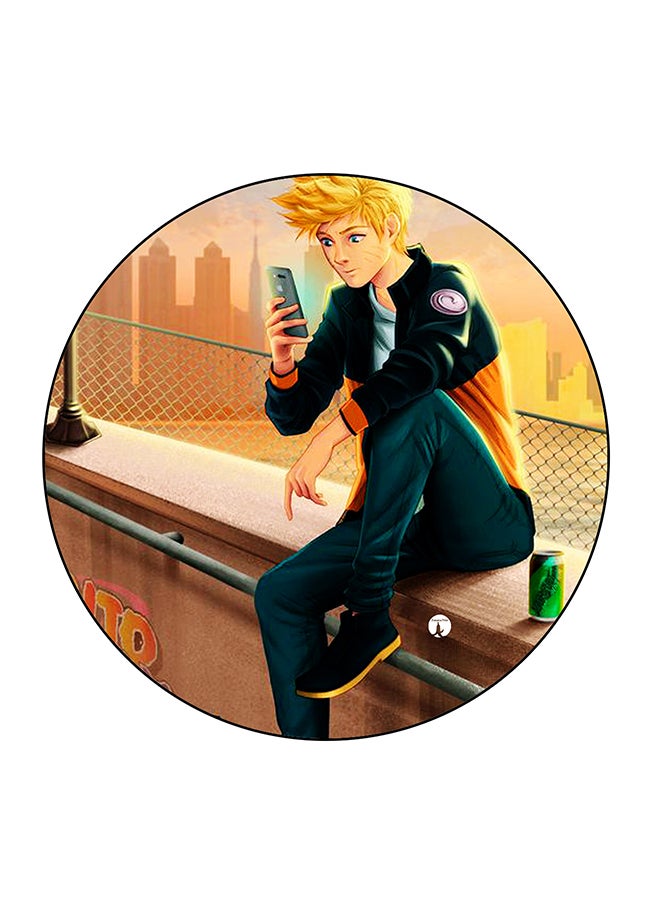 Cartoon Printed Fridge Magnet Multicolour 5.5 x 5.5cm