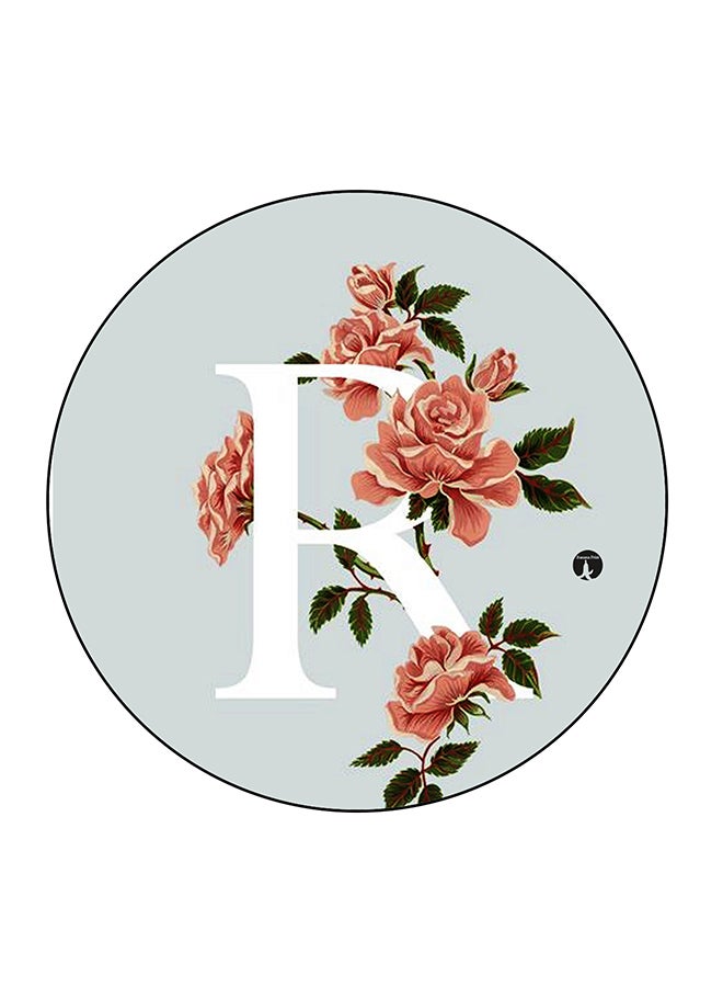 مغناطيس ثلاجة مُزين بطبعة زهور متعدد الألوان 5.5 x 5.5سم