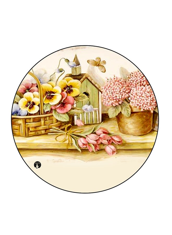 BP Vintage Art Printed Fridge Magnet Multicolour 5.5 x 5.5cm