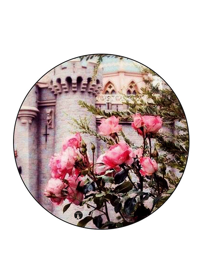 مغناطيس ثلاجة مُزين بطبعة زهور متعدد الألوان 5.5 x 5.5سم