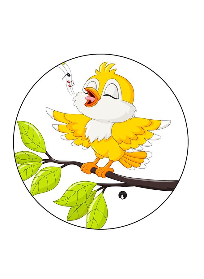 بي بي مغناطيس ثلاجة مُزين بطبعة عصفور متعدد الألوان 5.5 x 5.5سم