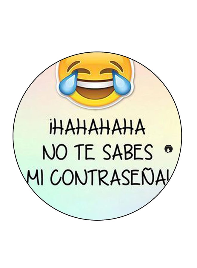 مغناطيس ثلاجة مُزين بطبعة إيموجي متعدد الألوان 5.5 x 5.5سم