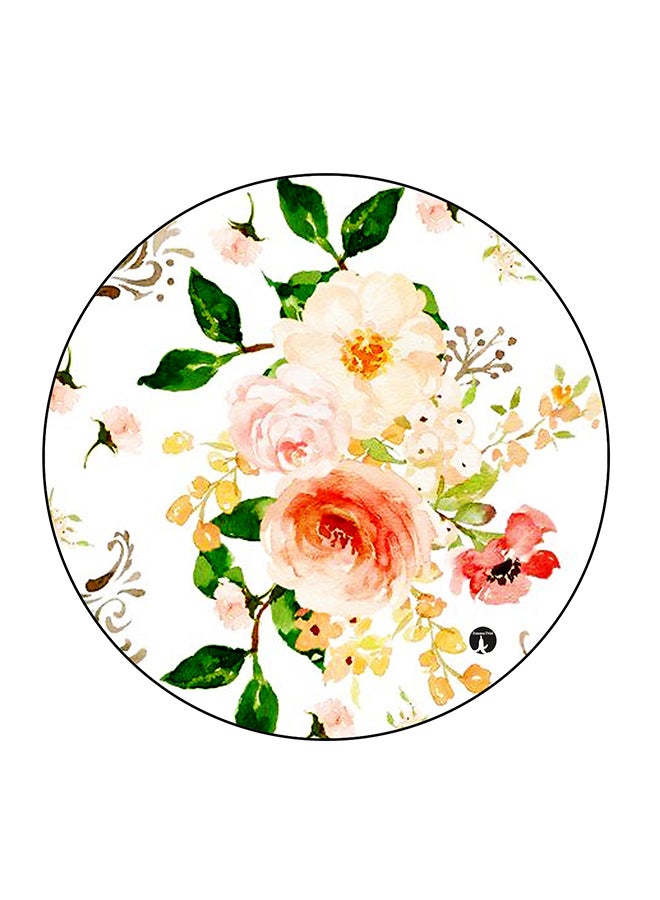 Flower Printed Fridge Magnet Multicolour 5.5 x 5.5cm