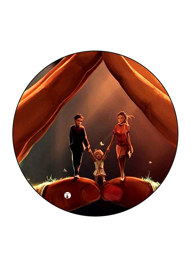 بي بي مغناطيس للتعليق على الثلاجة بطبعة فنية كلاسيكية متعدد الألوان 5.5 x 5.5سم