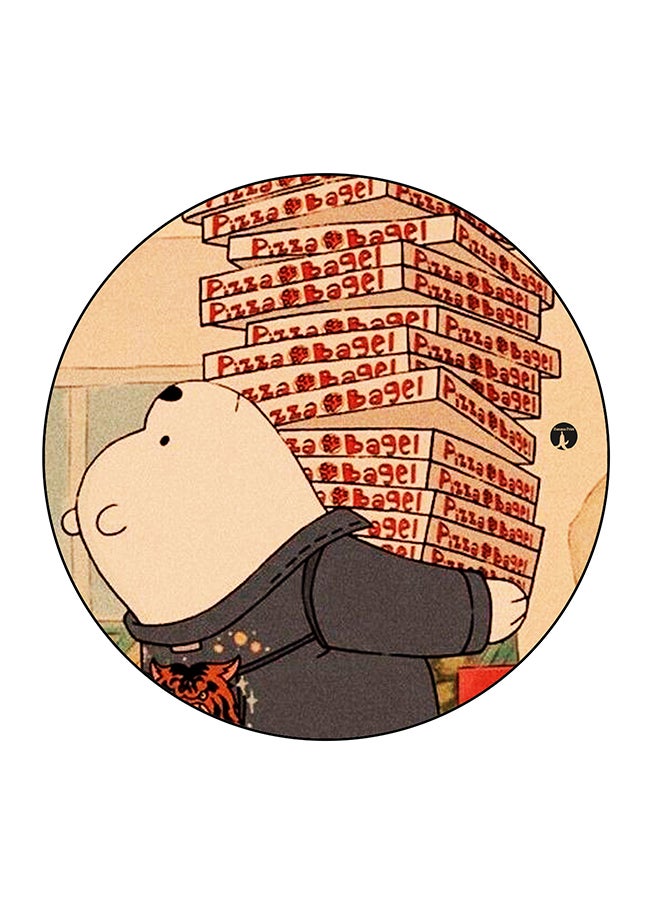 BP Pooh Printed Fridge Magnet Multicolour 5.5 x 5.5cm