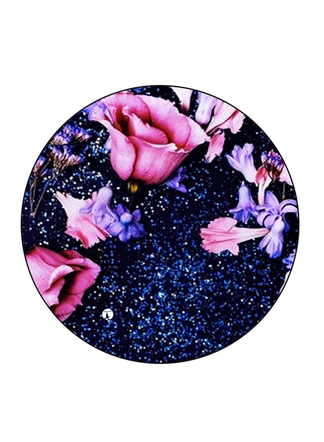 Flower Printed Fridge Magnet Multicolour 5.5 x 5.5cm