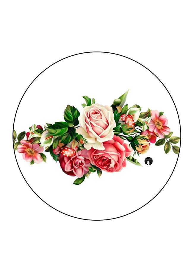 Flower Printed Fridge Magnet Multicolour 5.5 x 5.5cm
