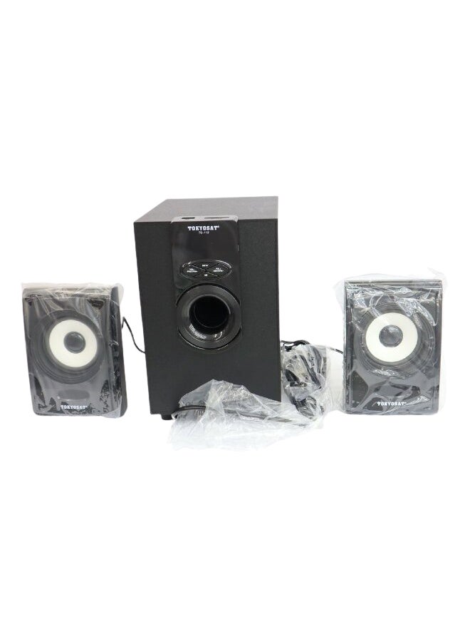 Tokyosat - 2.1-Channel Multimedia Speaker System TS-112 Black - Image 1