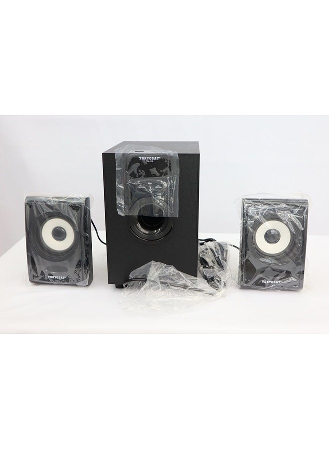Tokyosat - 2.1-Channel Multimedia Speaker System TS-112 Black - Image 1