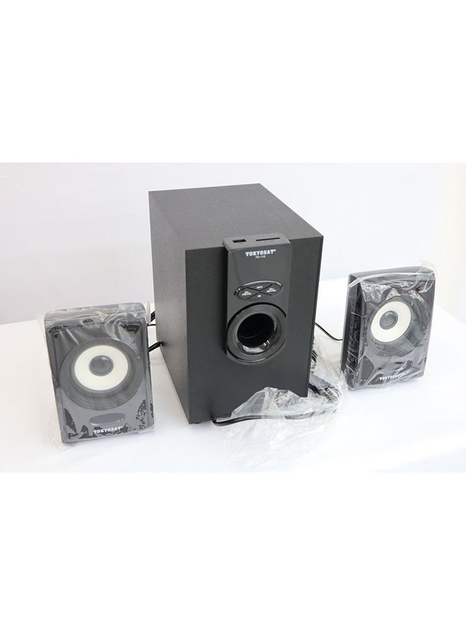 Tokyosat - 2.1-Channel Multimedia Speaker System TS-112 Black - Image 1