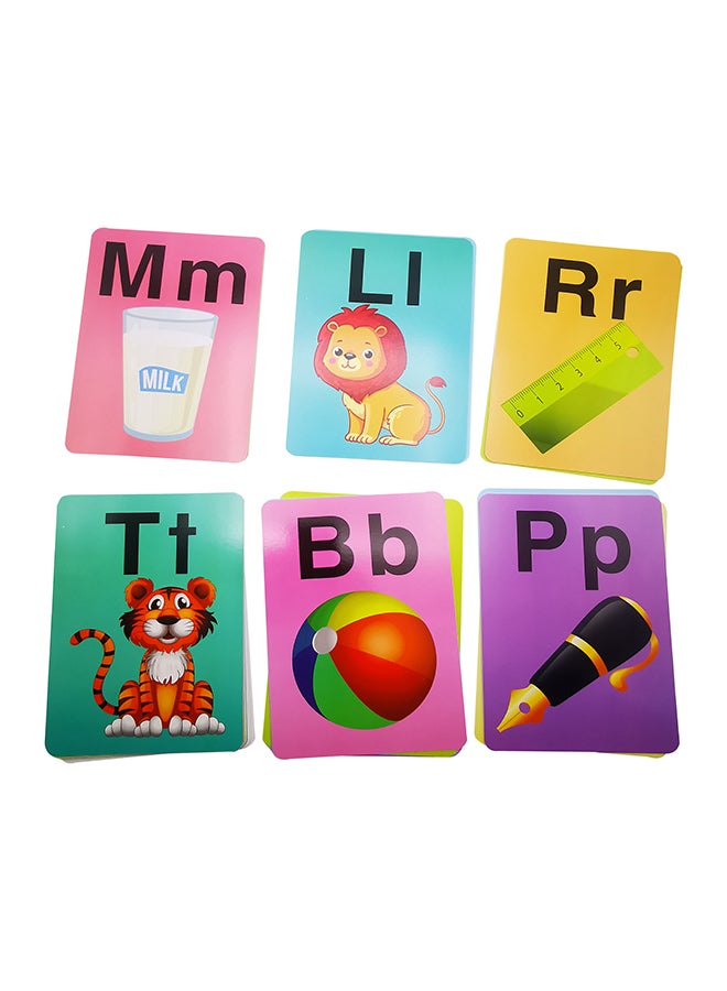 Alphabet Capital Letters,Small Letters & Colours  Learning Flash Cards 18 x 12.5cm - Image 2