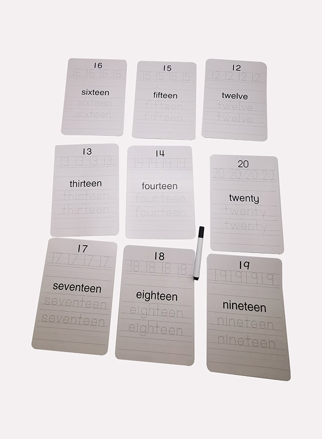 Learning Numbers ,Shapes & Time Flash Cards 18x 12.5cm - Image 3