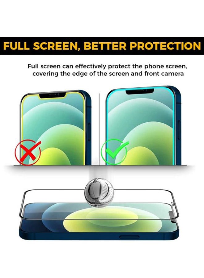 Remson Pack Of 4 Nano Ceramic Screen And Camera Lens Protector For Apple iPhone 12 Clear/Black - Image 2