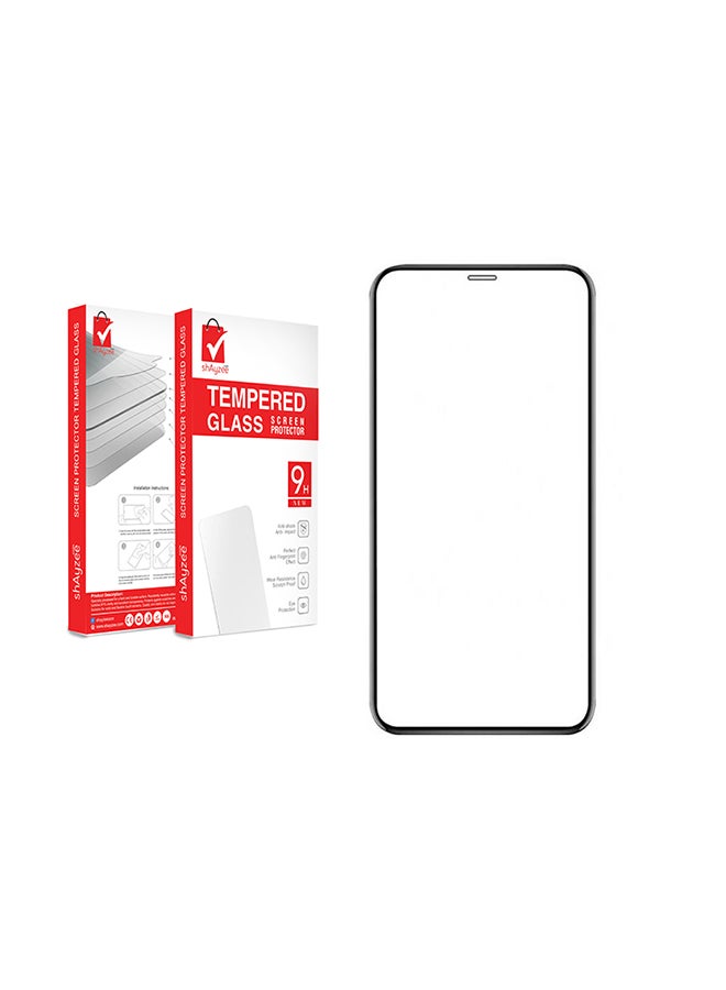 shAyzee Tempered Glass Screen Protector For Apple iPhone 12/ iPhone 12 Pro Black/Clear